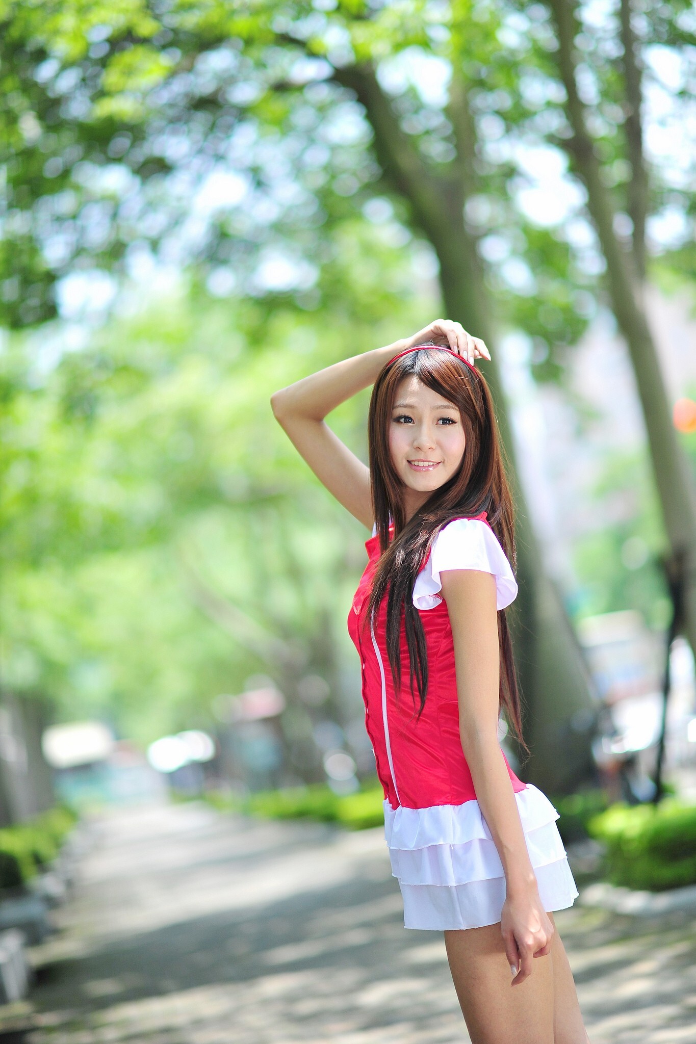 Beautyleg女神-小雪 Winnie-校园制服街拍写真合集 1